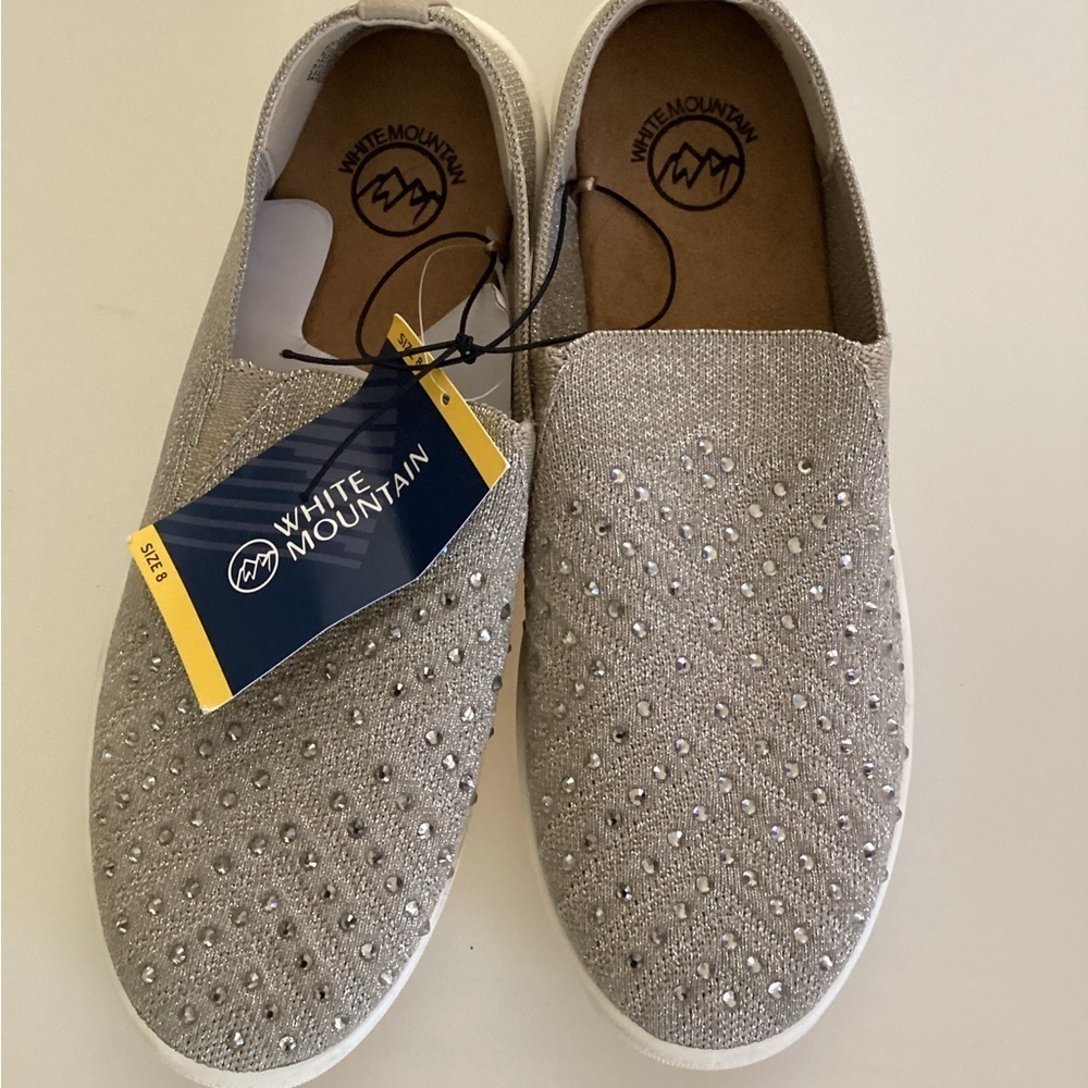 NWT-Dr. Scholl's Shoes Womens Find Me Slip On Espadrilles-SZ 8